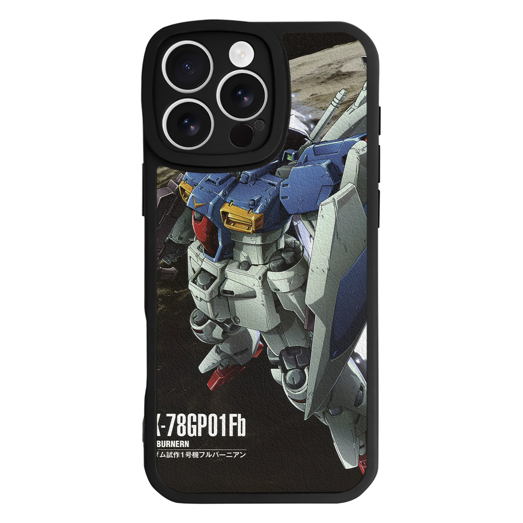 （画像用） 機動戦士ガンダム Mobile Suit Gundam 【iPhone 16シリーズ対応】シリコンスマホケース（レザー調） 材質：シリコン